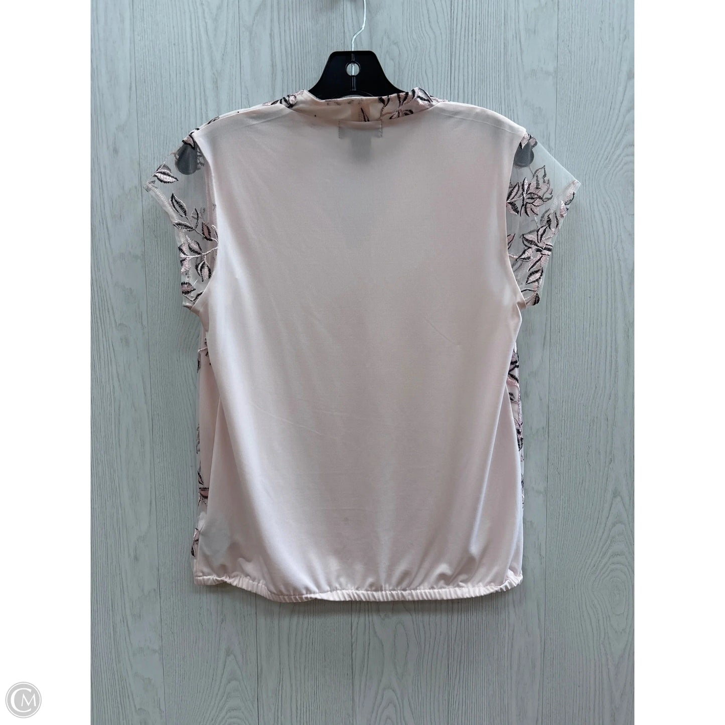 Top Short Sleeve By Liz Claiborne In Light Pink, Size: S