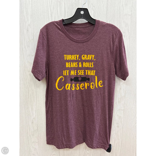 Top Short Sleeve Basic By Clothes Mentor In Purple, Size: S