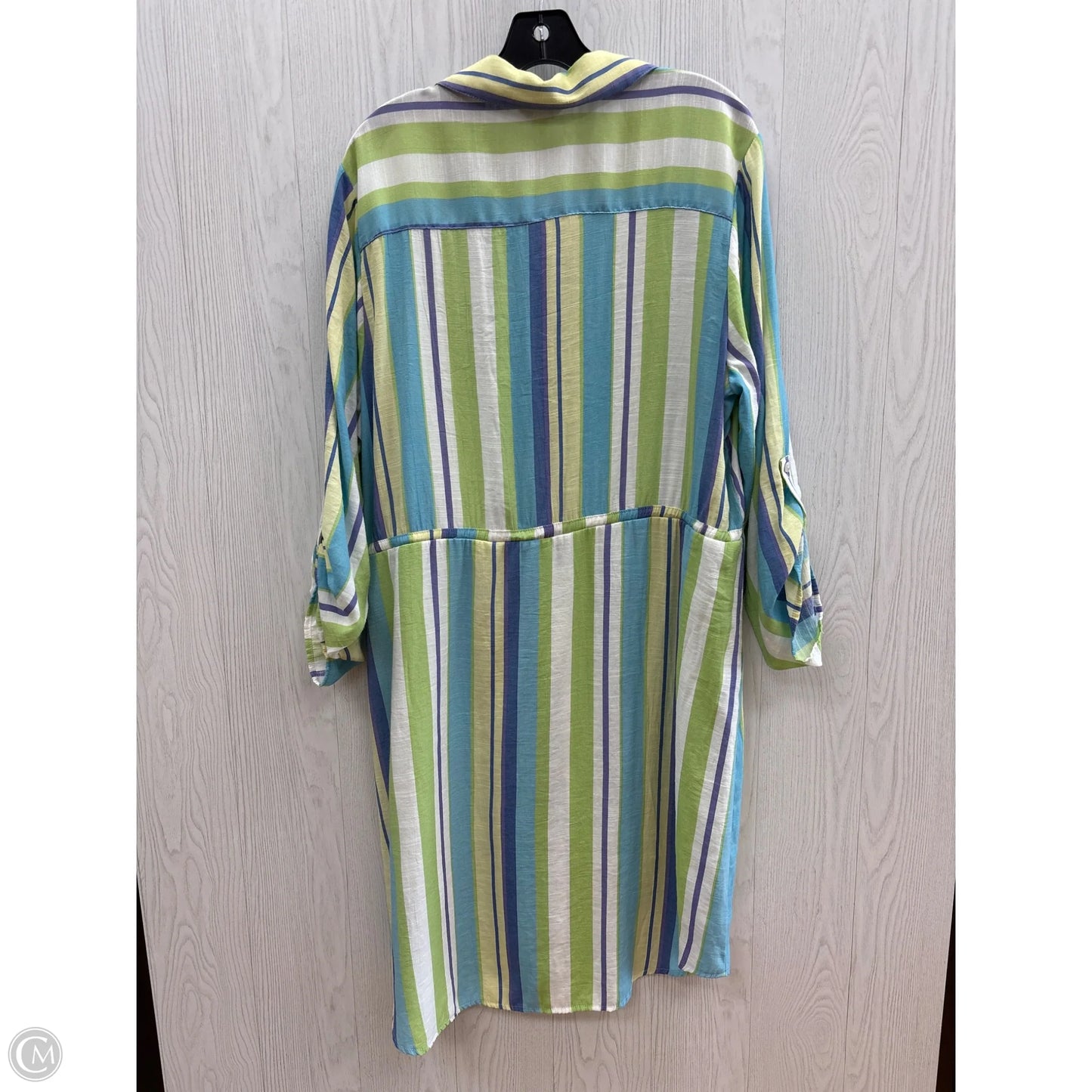 Dress Casual Short By Cato In Blue & Green, Size: 2x