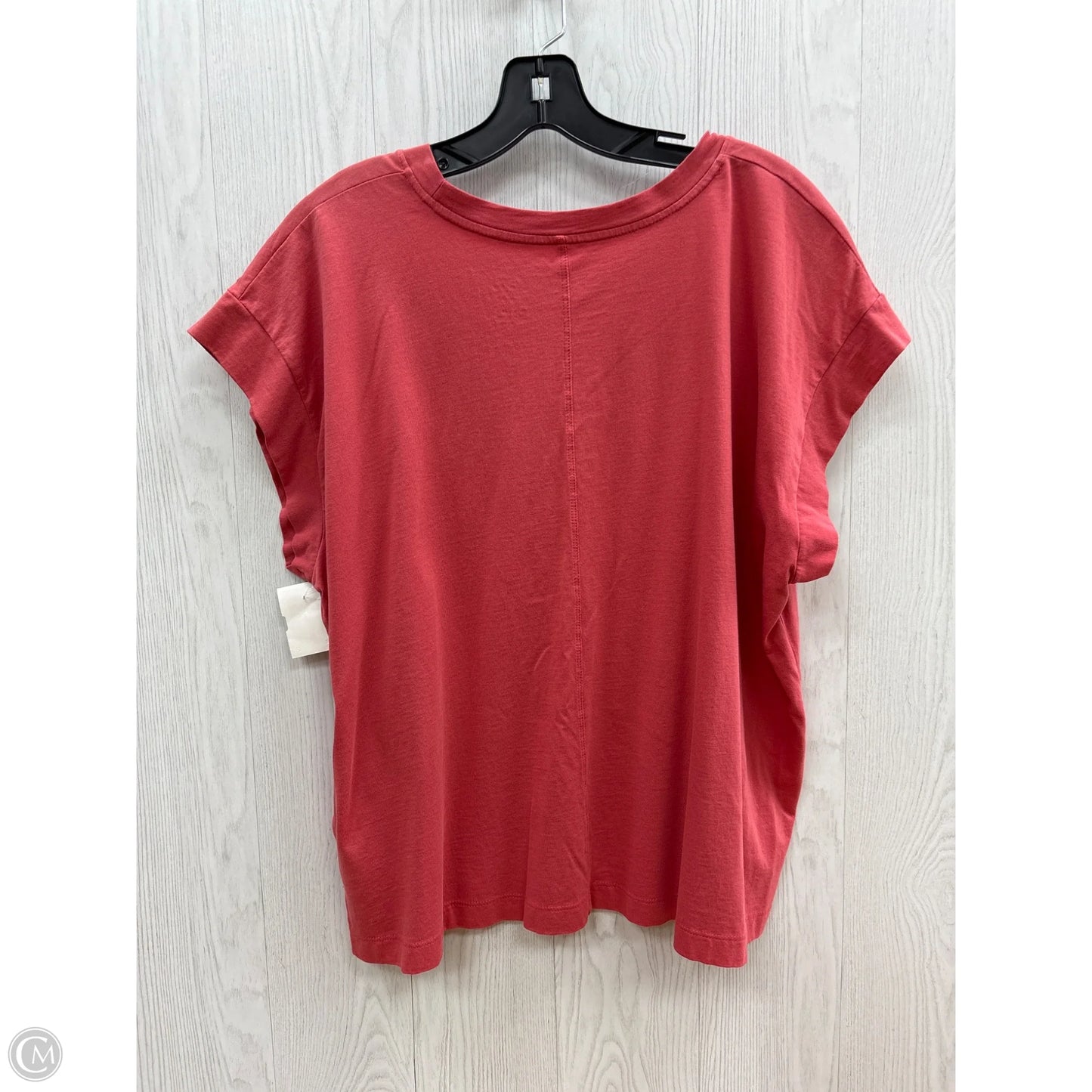 Top Short Sleeve Basic By A New Day In Pink, Size: Xxl