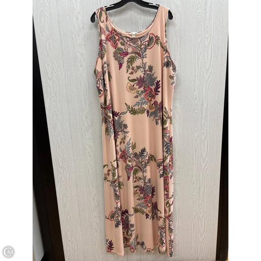 Dress Casual Maxi By Cato In Pink, Size: 3x