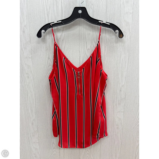 Top Sleeveless Basic By Express In Red, Size: M