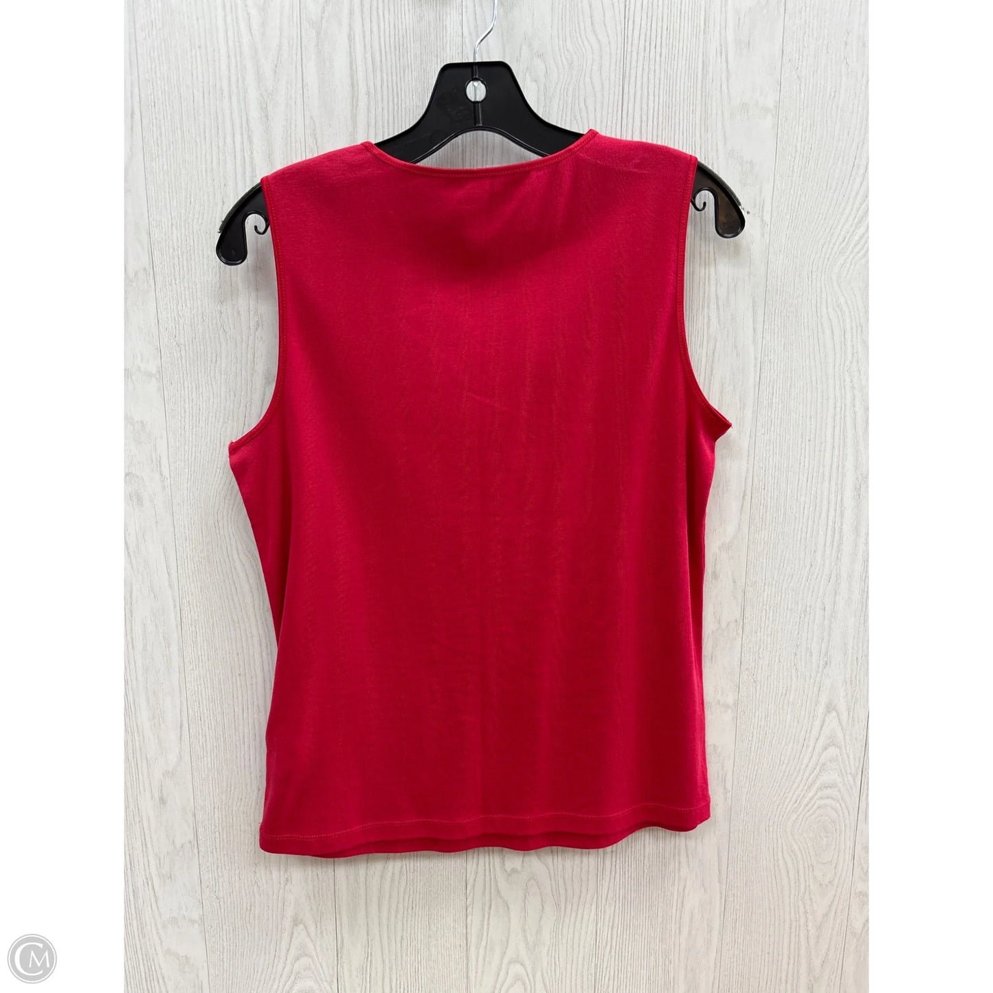 Top Sleeveless Basic By Christopher And Banks In Red, Size: M