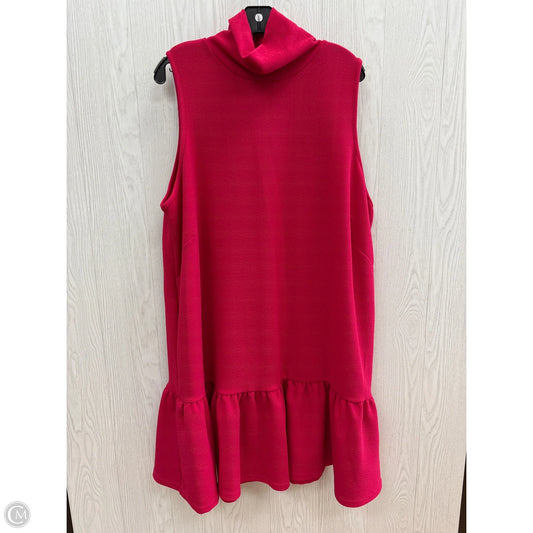 Dress Casual Short By Ophelia Roe In Pink, Size: 1x