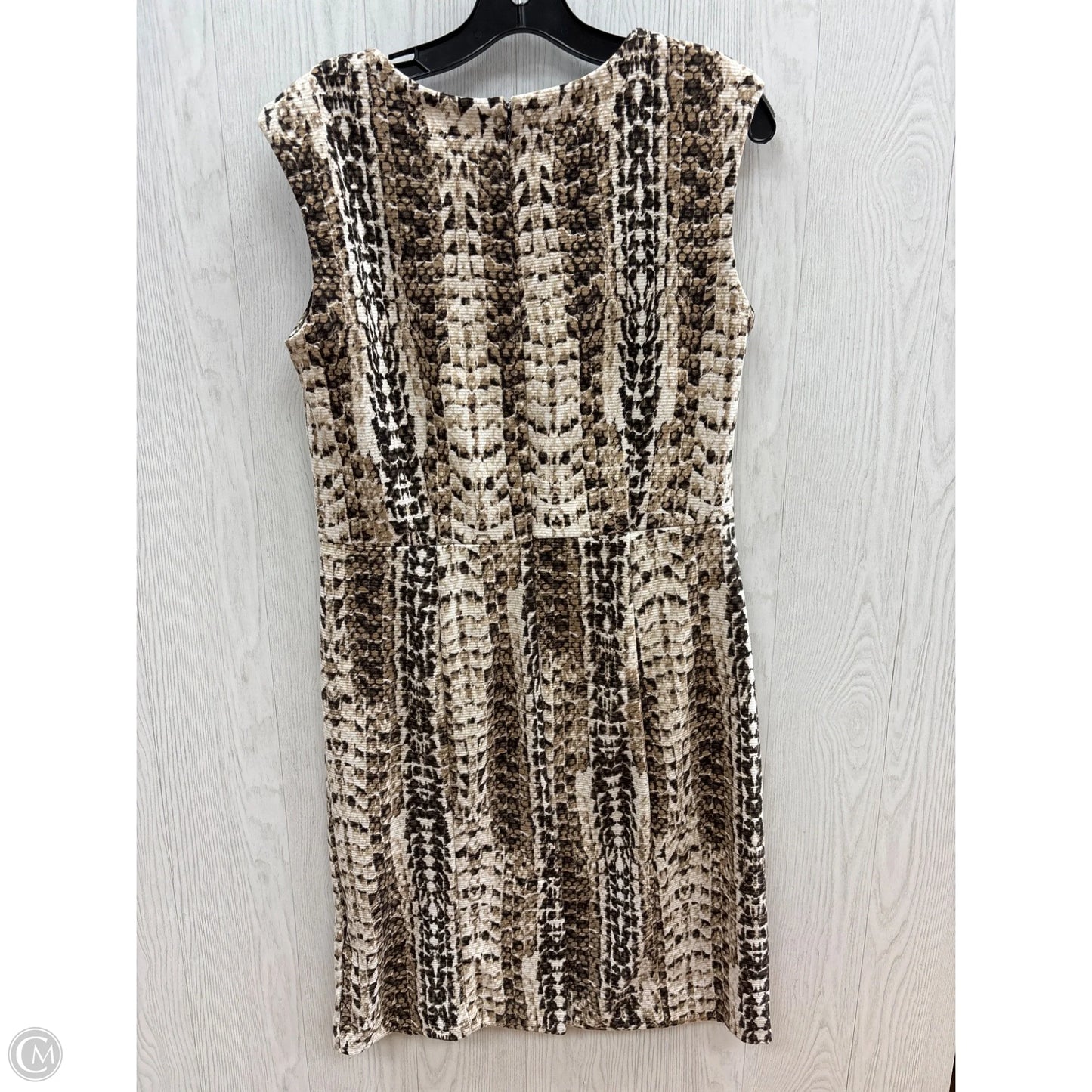 Dress Casual Midi By Dana Buchman In Animal Print, Size: L