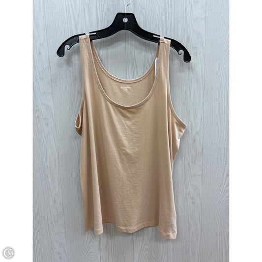 Top Sleeveless Basic By Old Navy In Cream, Size: Xl
