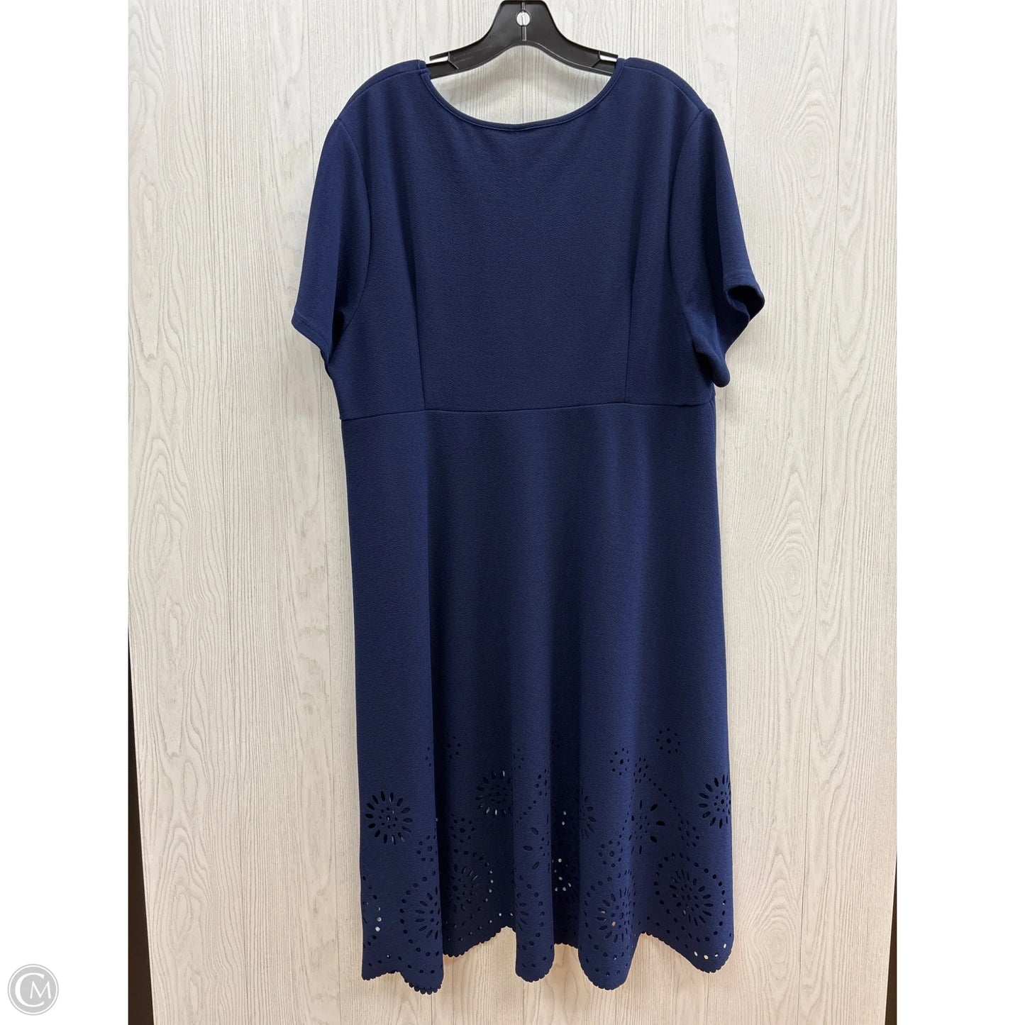 Dress Casual Midi By Shein In Navy, Size: 2x