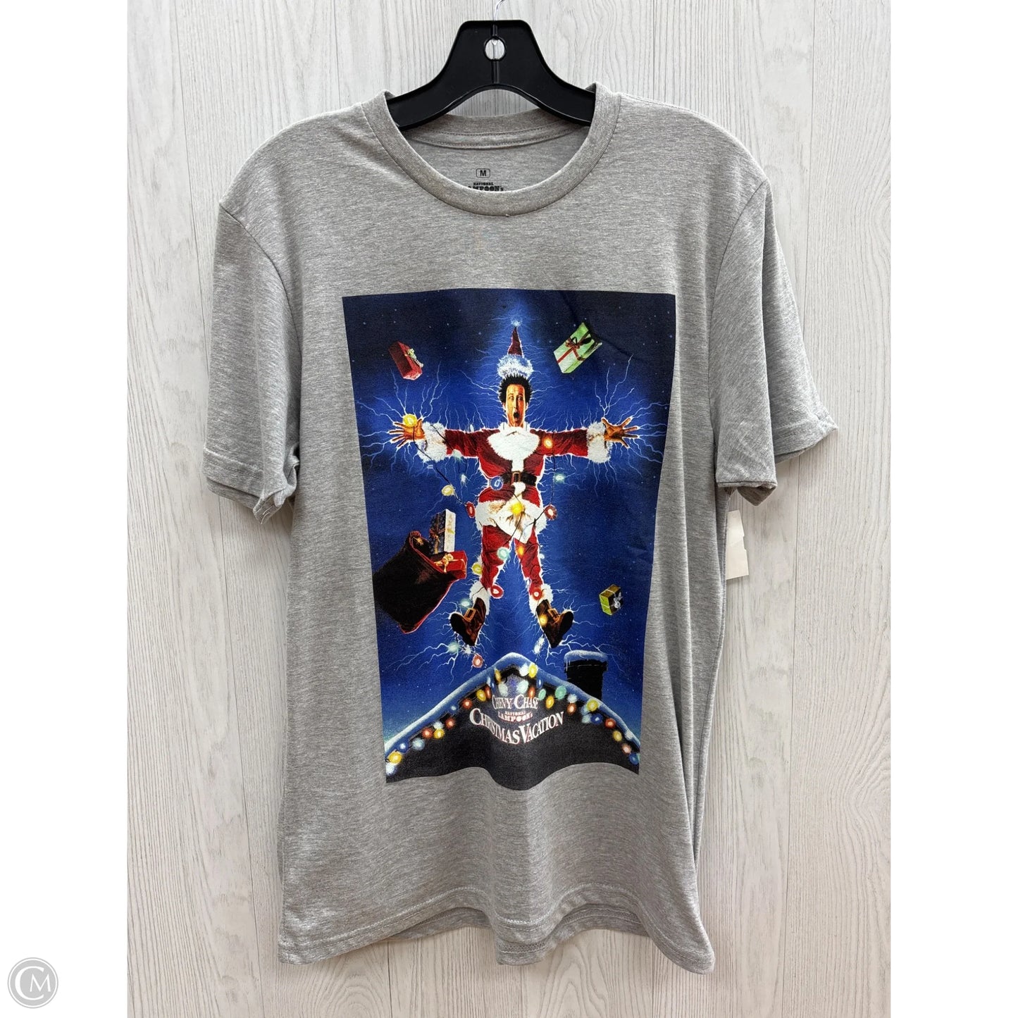 Top Short Sleeve By Clothes Mentor In Grey, Size: M