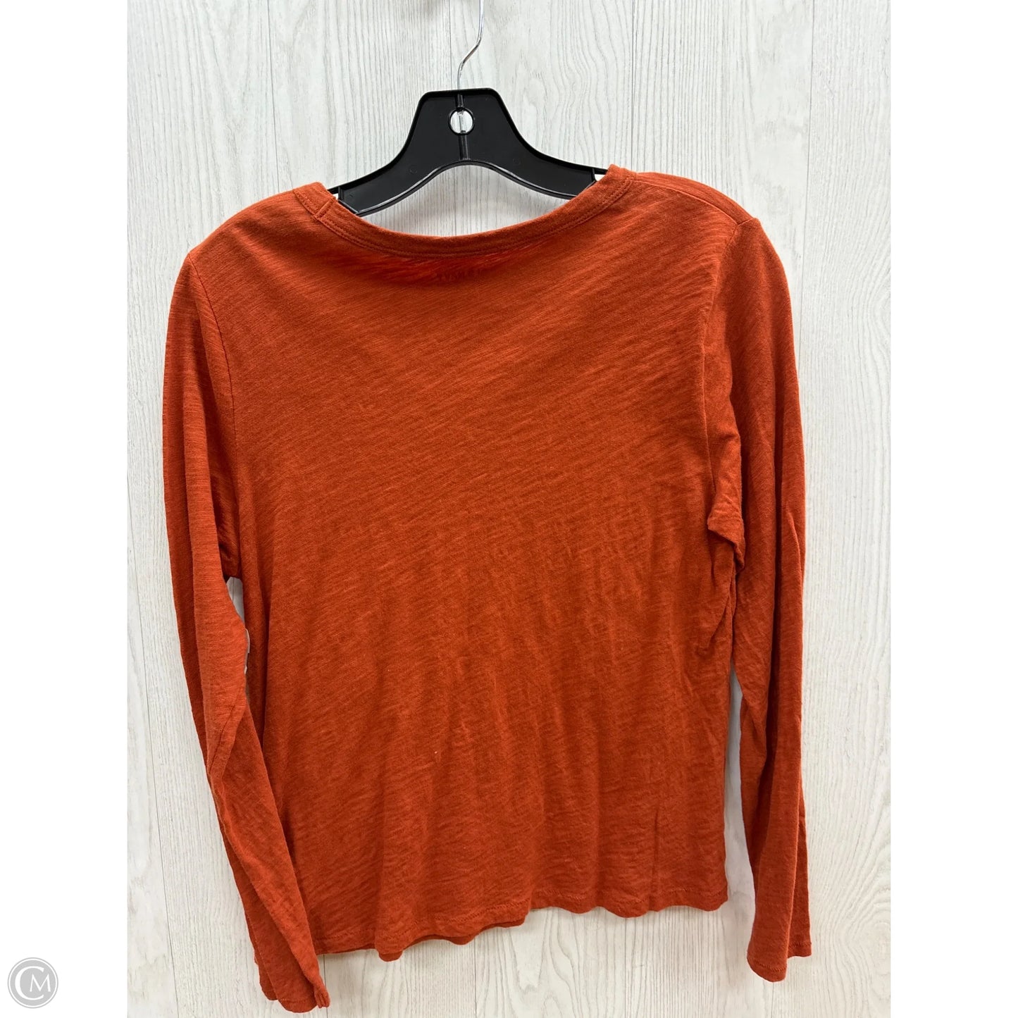 Top Long Sleeve Basic By Old Navy In Orange, Size: S
