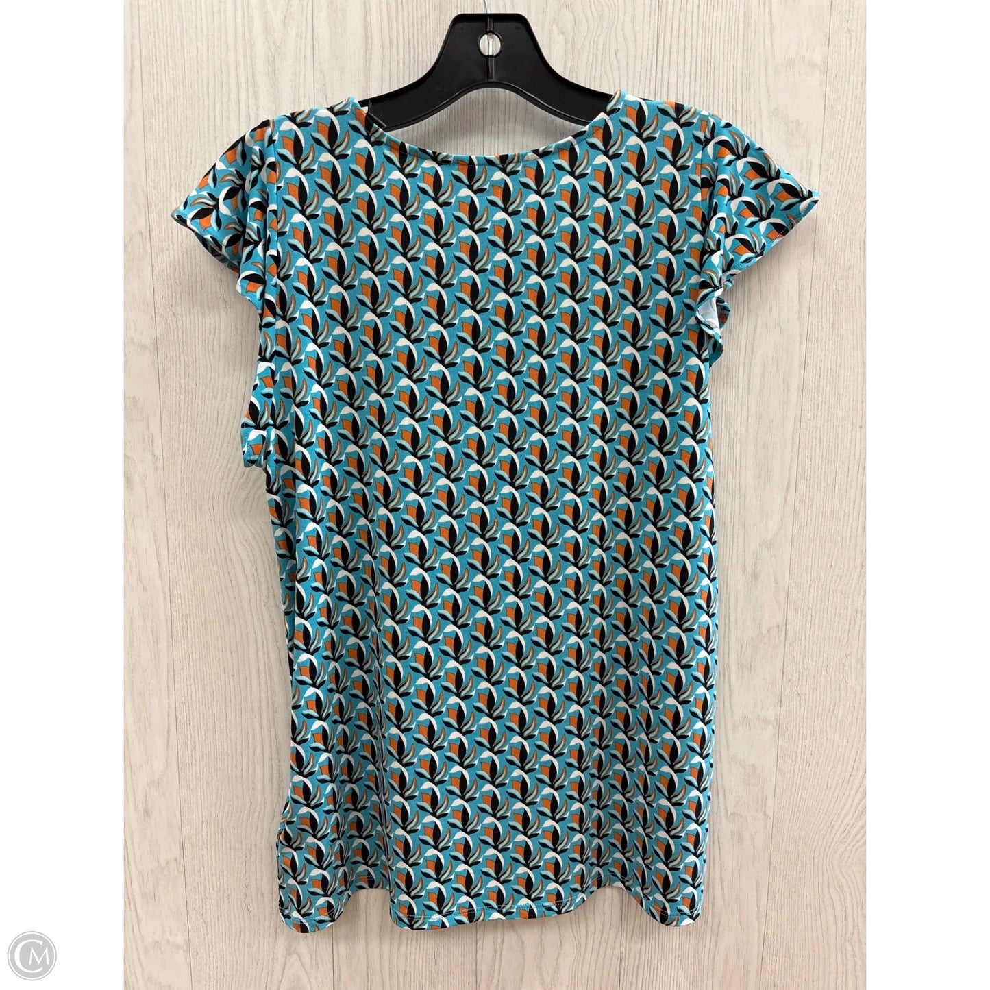 Top Short Sleeve By Premise In Turquoise, Size: S
