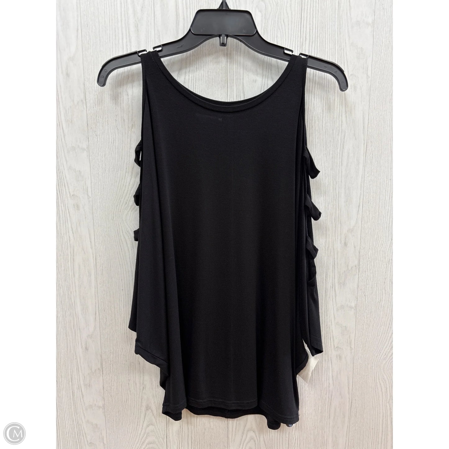 Top Short Sleeve By Clothes Mentor In Black, Size: S