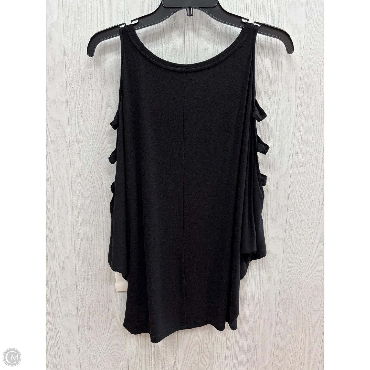 Top Short Sleeve By Clothes Mentor In Black, Size: S