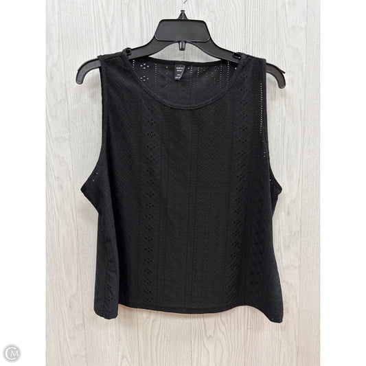 Top Sleeveless Basic By Shein In Black, Size: 2x