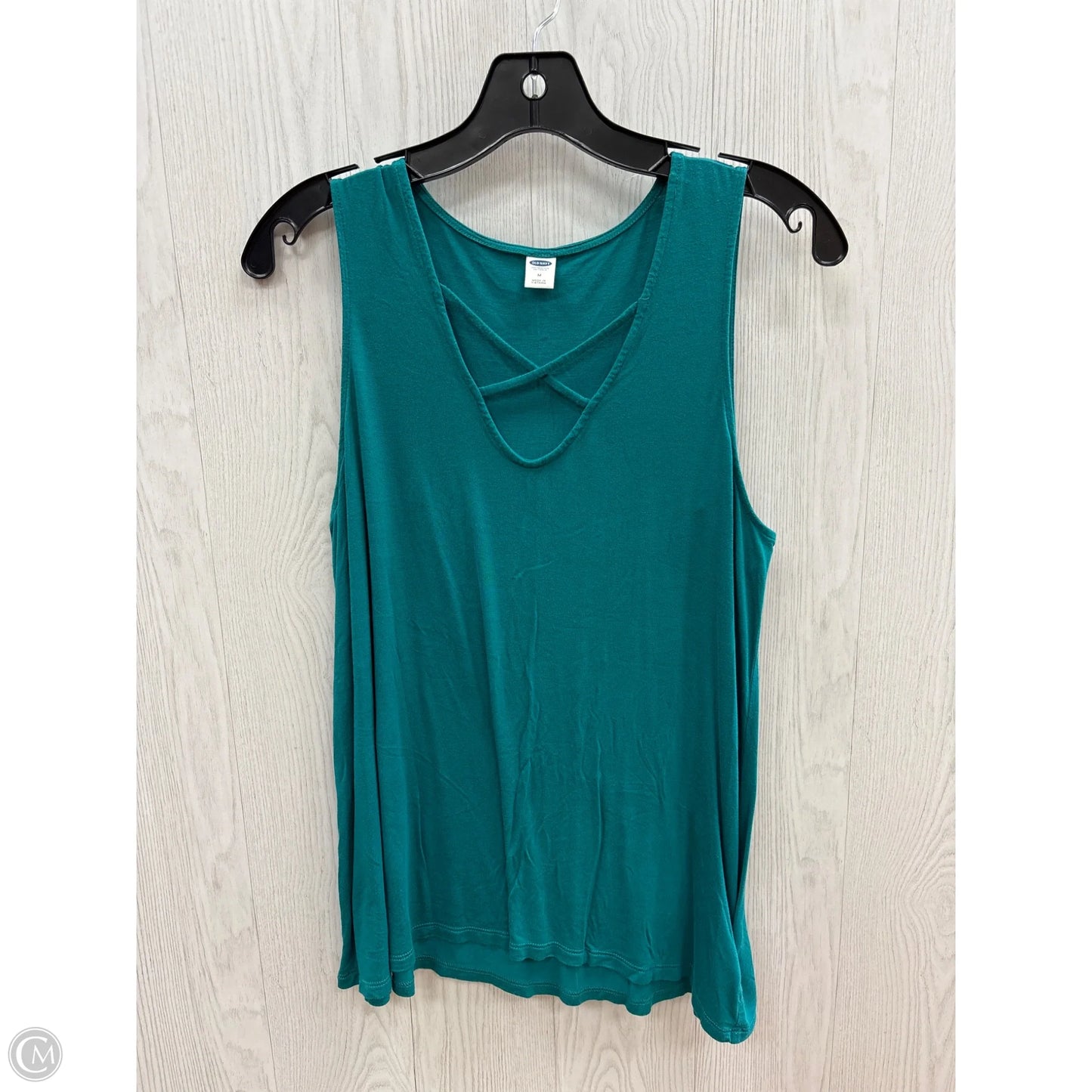 Top Sleeveless Basic By Old Navy In Teal, Size: M