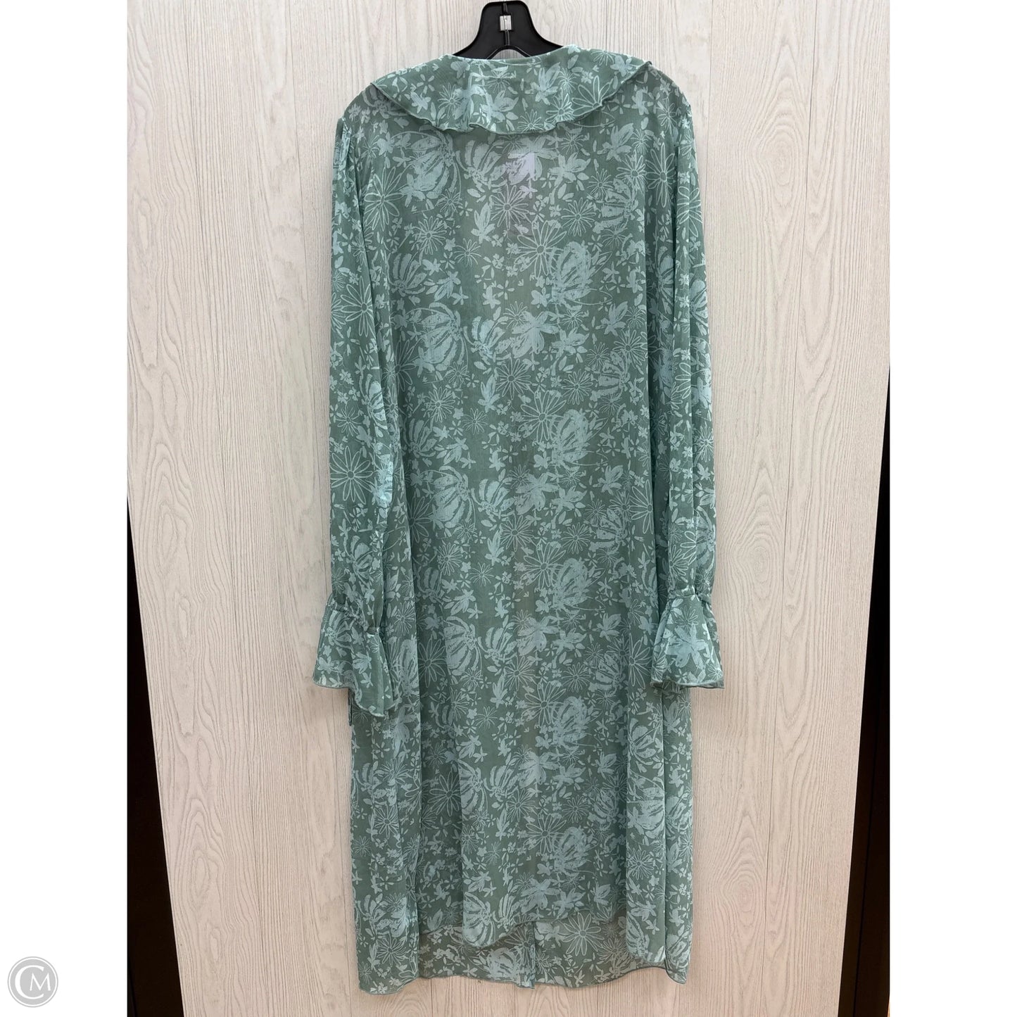 Kimono By Wild Fable In Blue & Green, Size: Xxl