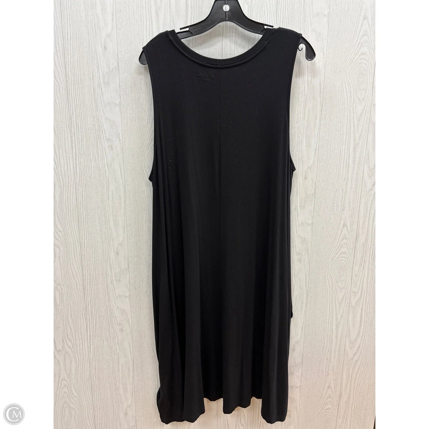 Dress Casual Midi By Time And Tru In Black, Size: 3x