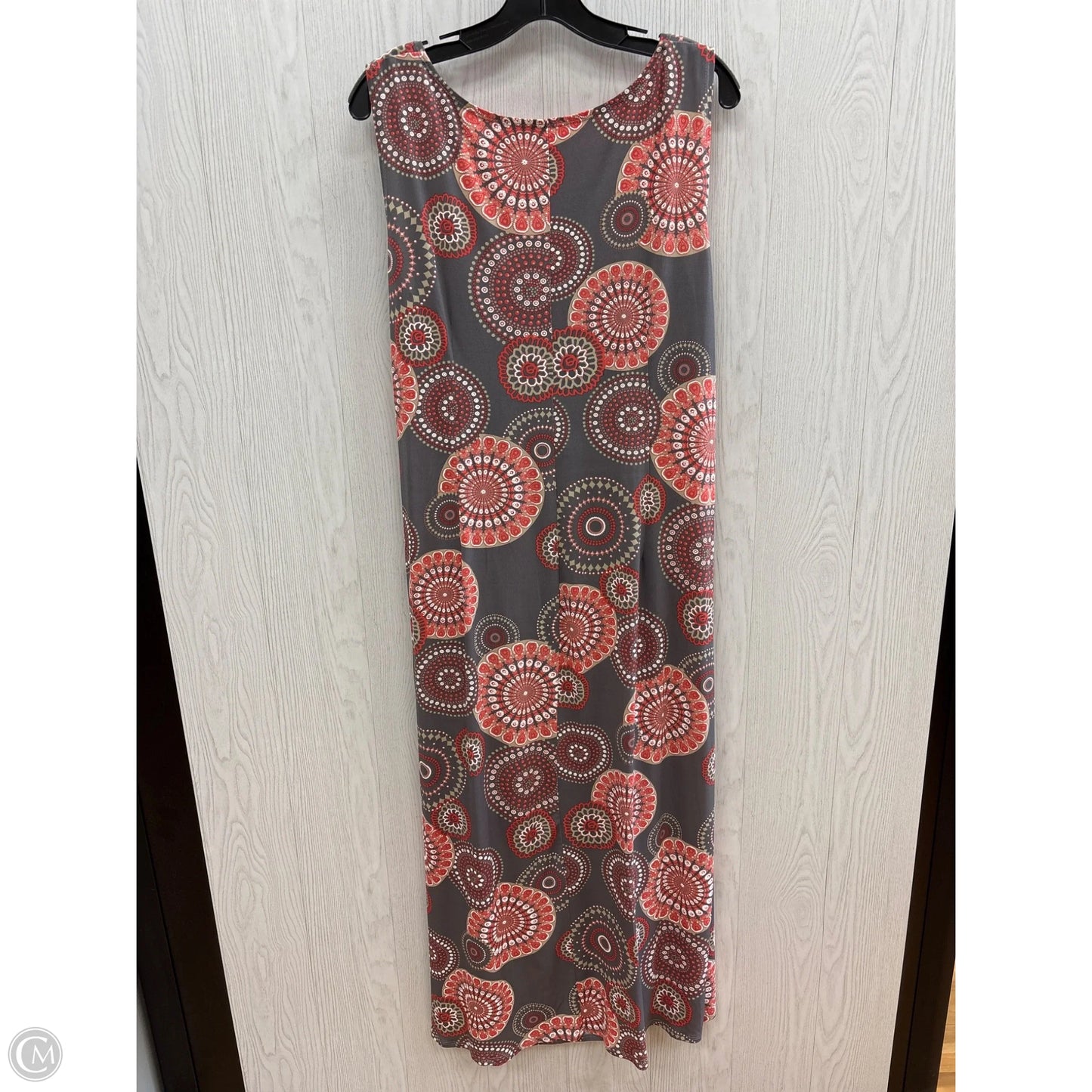 Dress Casual Maxi By Robbie Bee In Grey & Orange, Size: Xl
