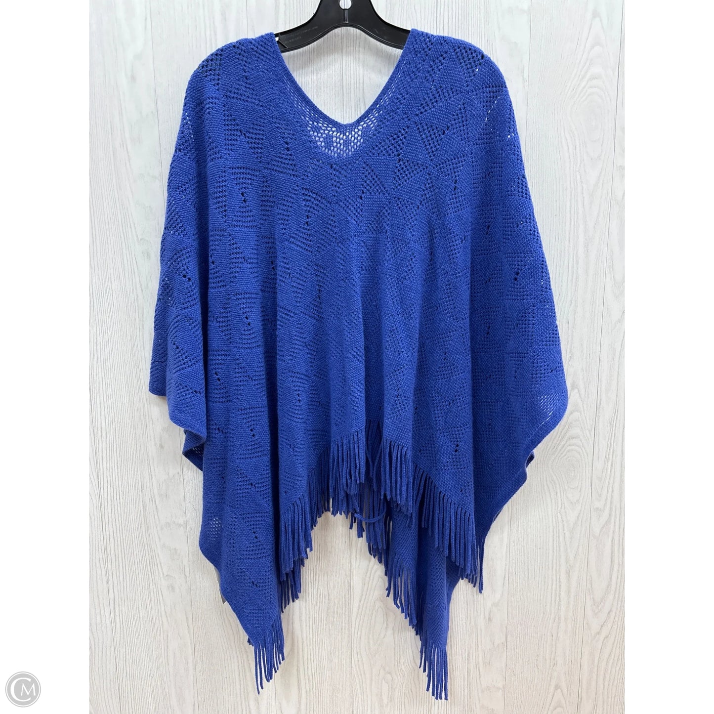 Shawl By Clothes Mentor In Blue, Size: Osfm