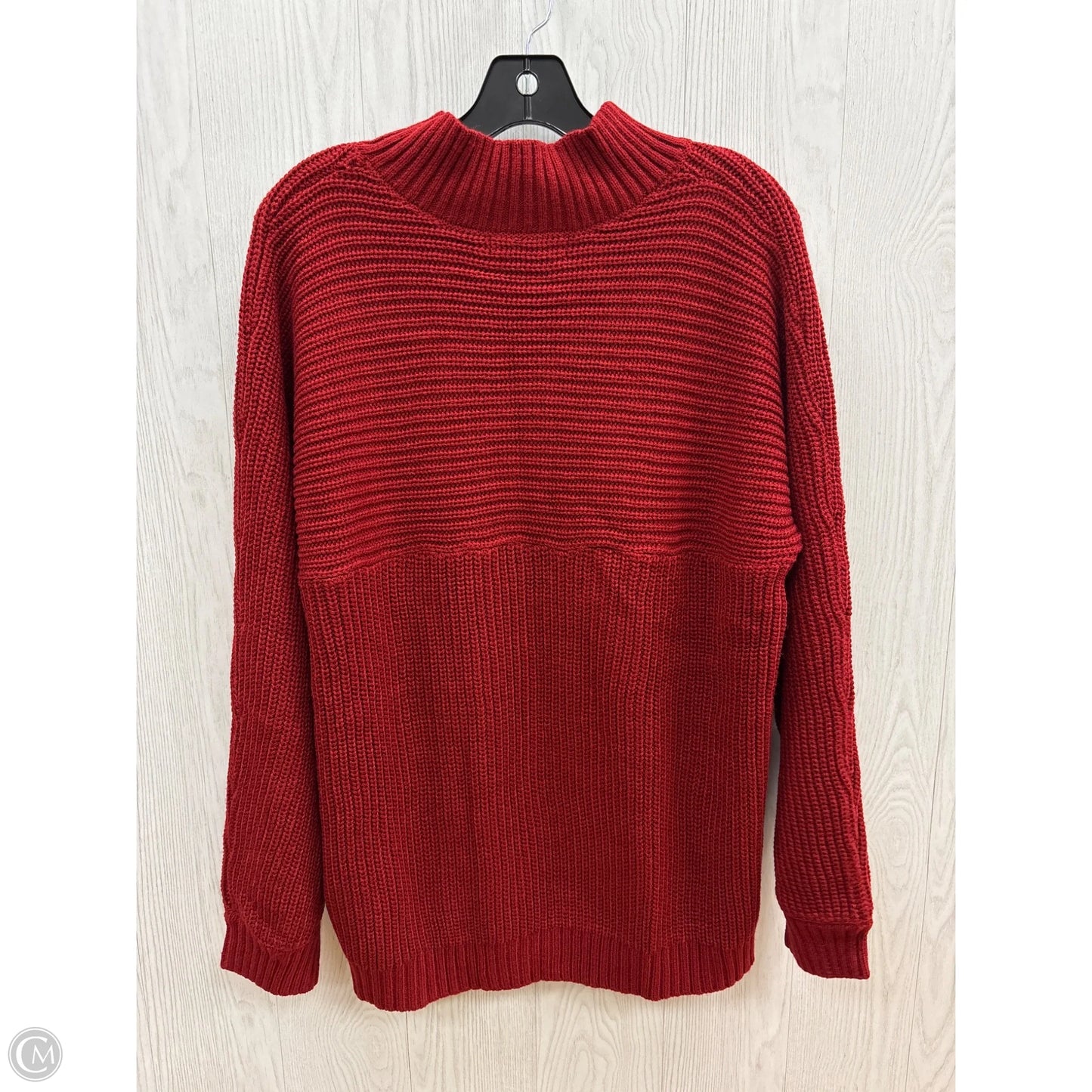Sweater By Clothes Mentor In Red, Size: Xxl