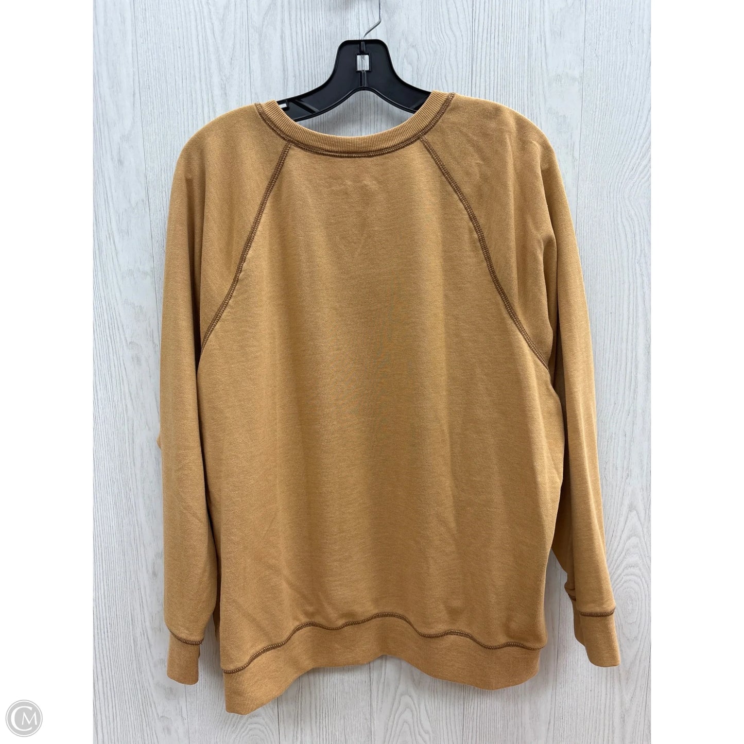 Sweatshirt Crewneck By Clothes Mentor In Yellow, Size: Xl