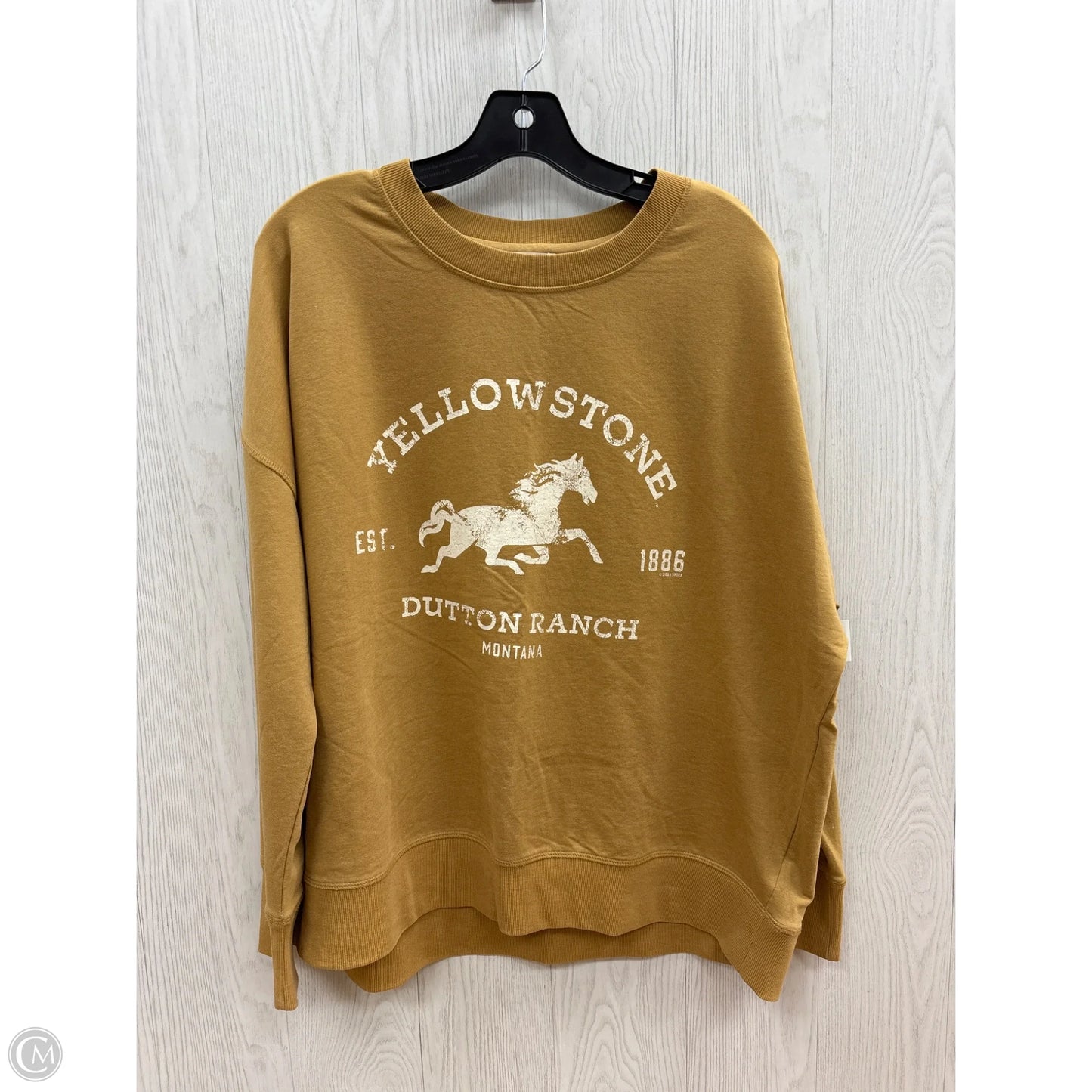 Top Long Sleeve By Maurices In Yellow, Size: Xl