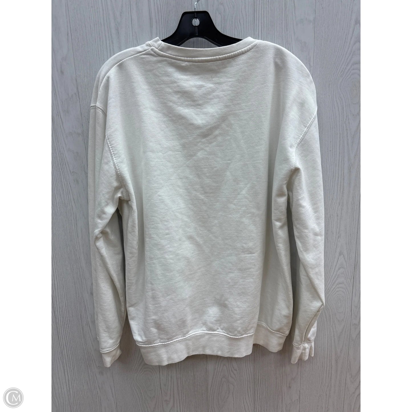 Sweatshirt Crewneck By Clothes Mentor In White, Size: Xl