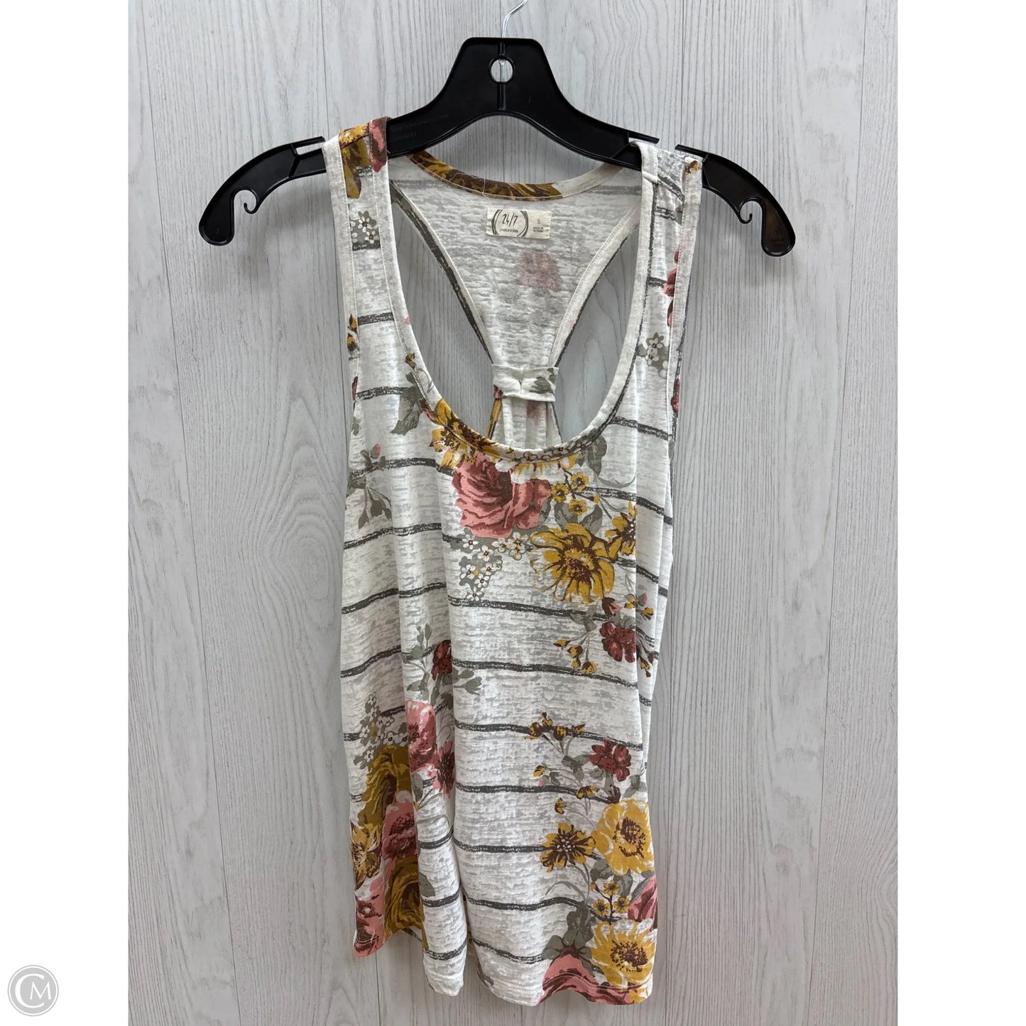 Top Sleeveless By Maurices In Floral Print, Size: S