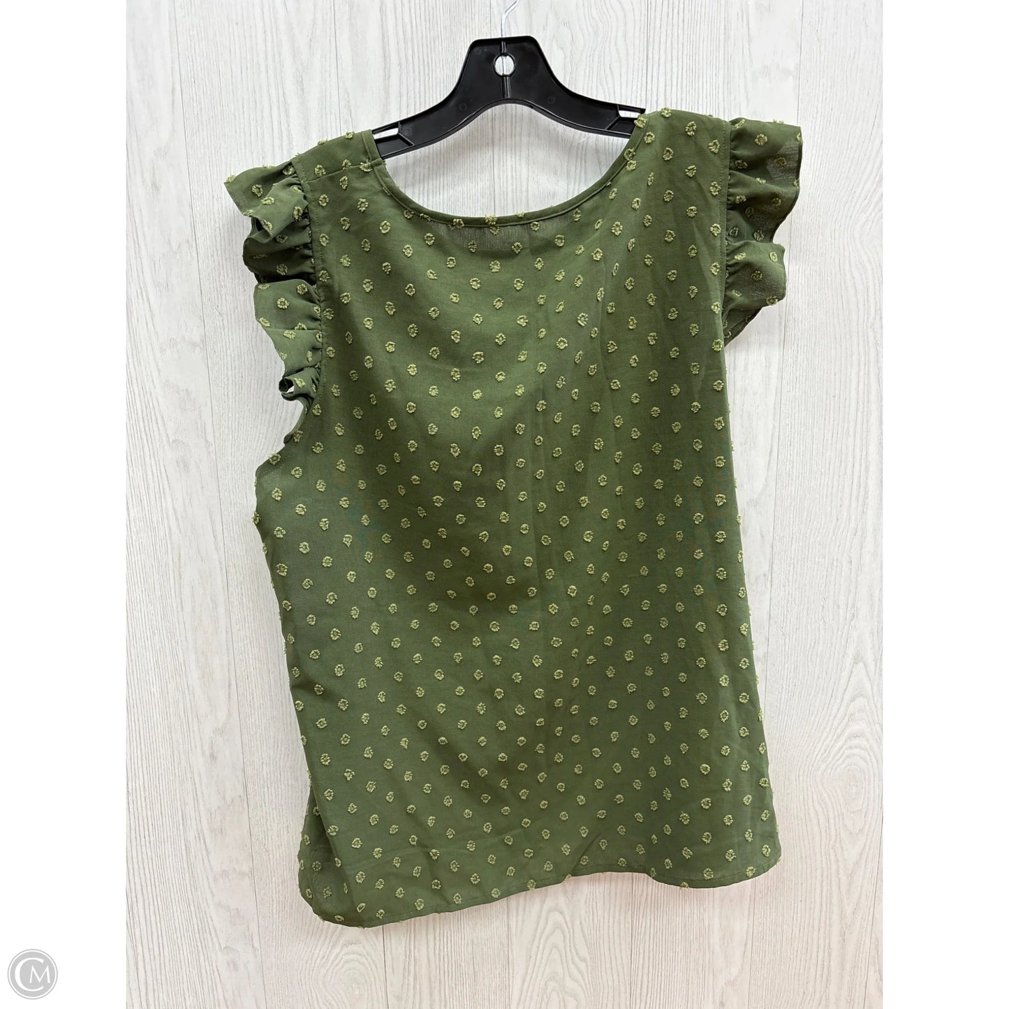 Top Sleeveless By Shein In Green, Size: 1x
