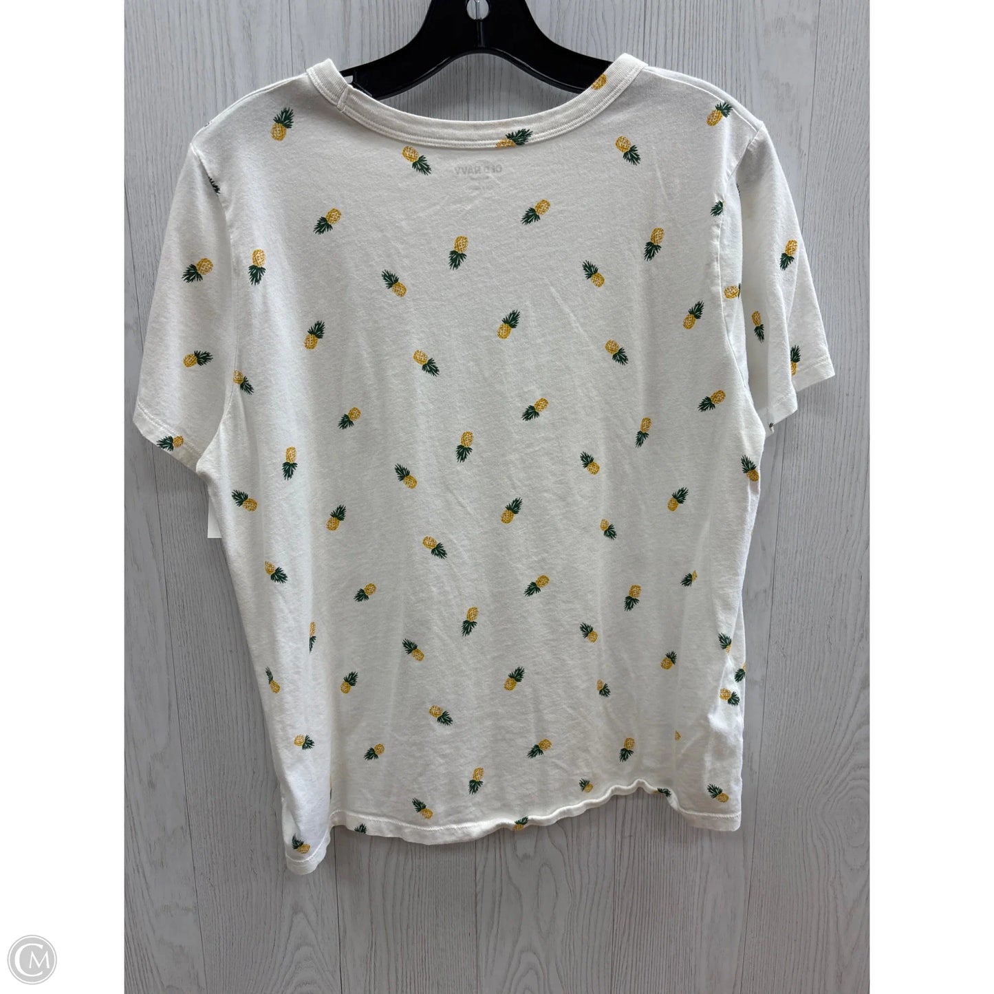 Top Short Sleeve By Old Navy In White, Size: L