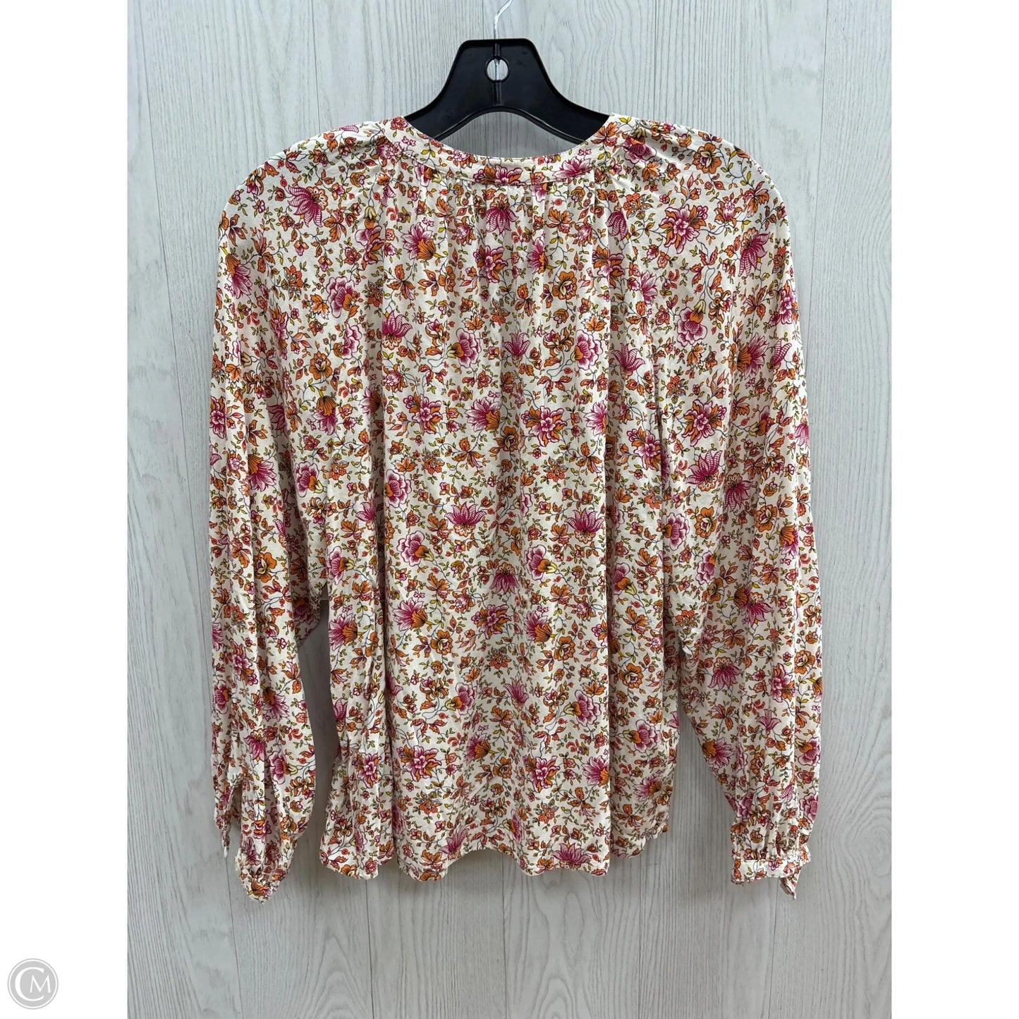 Top Long Sleeve By Old Navy In Floral Print, Size: Xs