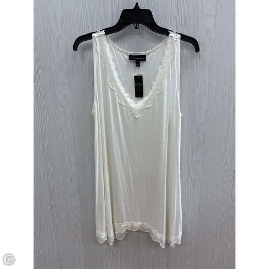Top Sleeveless By Lane Bryant In Cream, Size: L