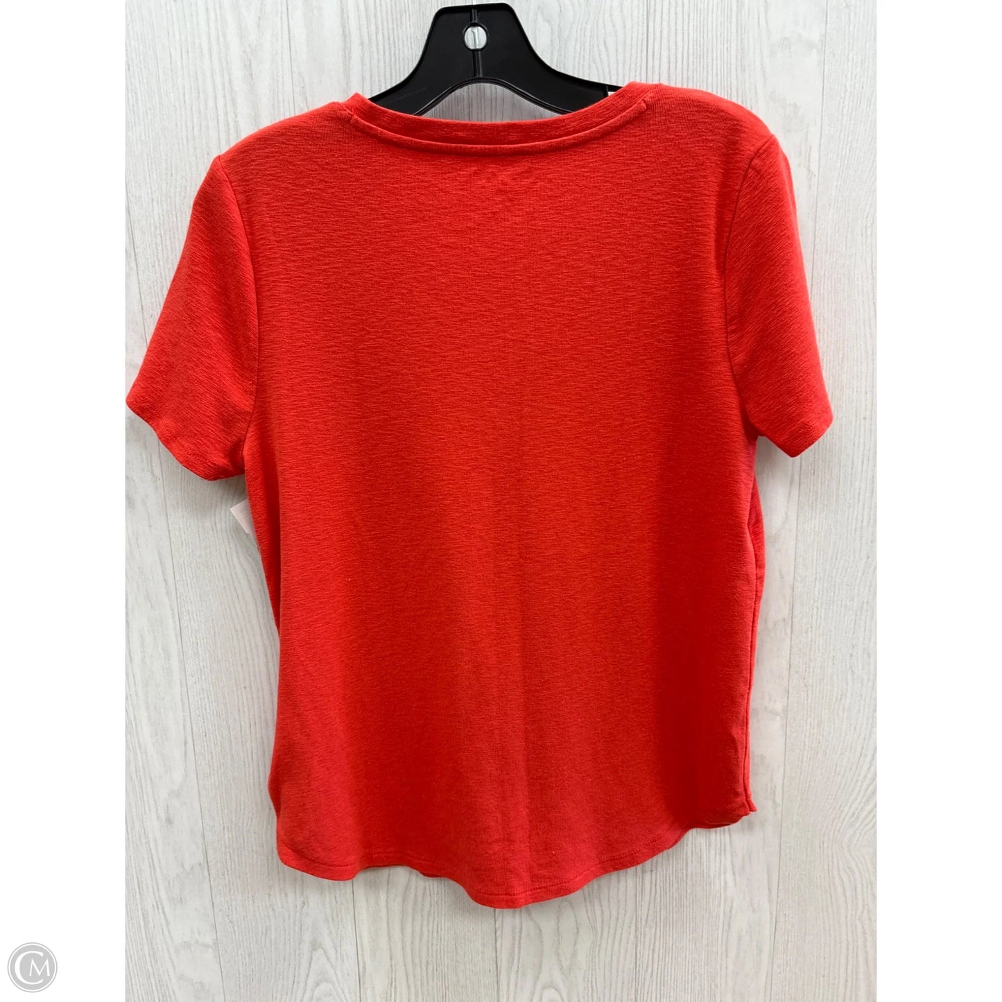 Top Short Sleeve By Marled In Orange, Size: M