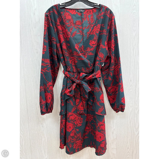 Dress Casual Short By Clothes Mentor In Floral Print, Size: 2x