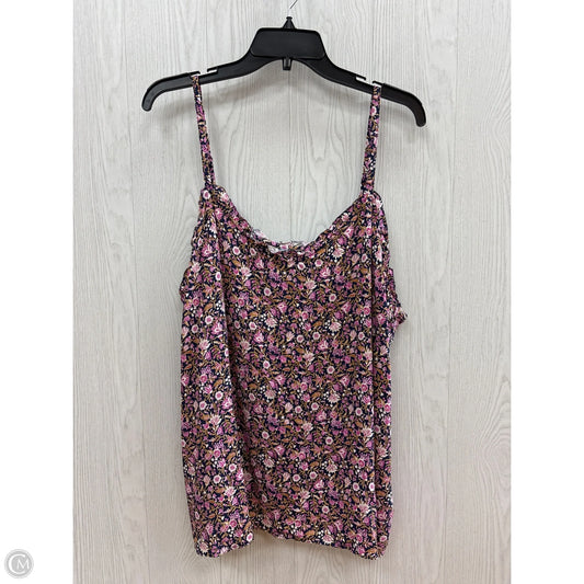 Top Cami By Banana Republic In Floral Print, Size: Xxl