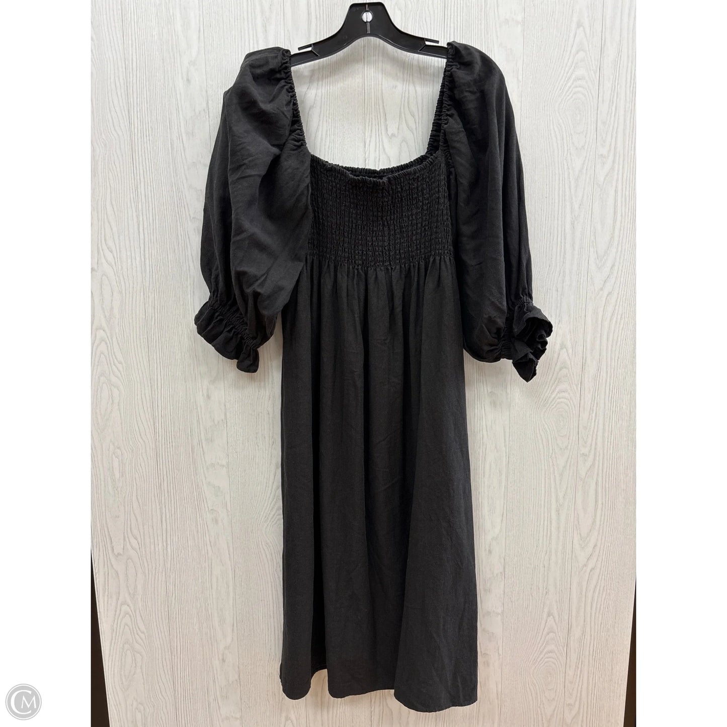 Dress Casual Midi By Clothes Mentor In Black, Size: Xl
