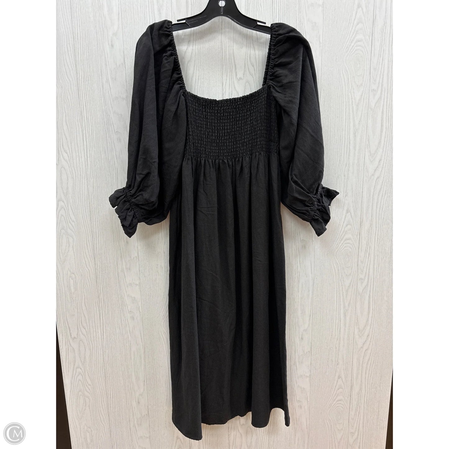 Dress Casual Midi By Clothes Mentor In Black, Size: Xl
