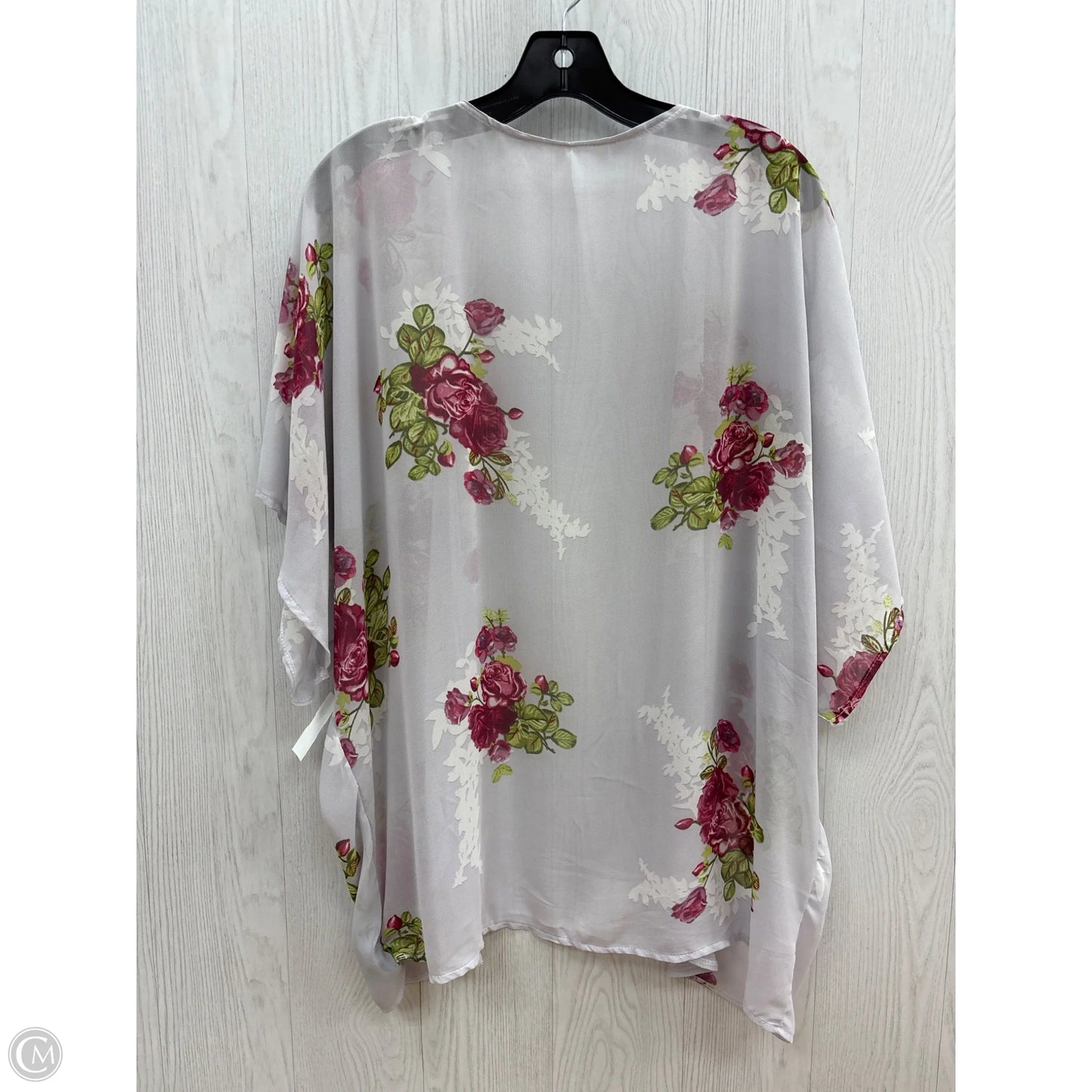Kimono By Clothes Mentor In Floral Print, Size: M