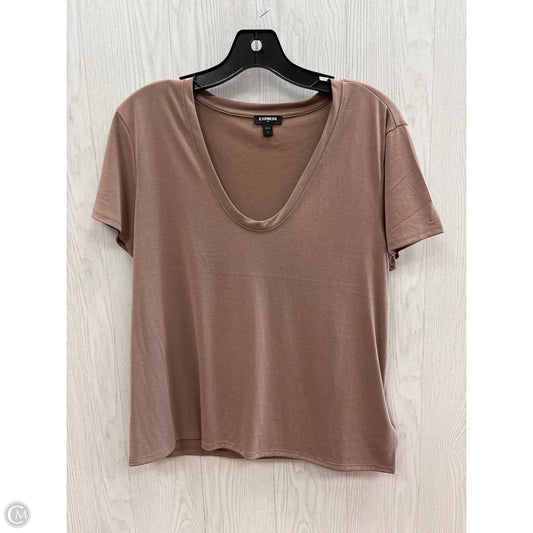 Top Short Sleeve By Express In Mauve, Size: S