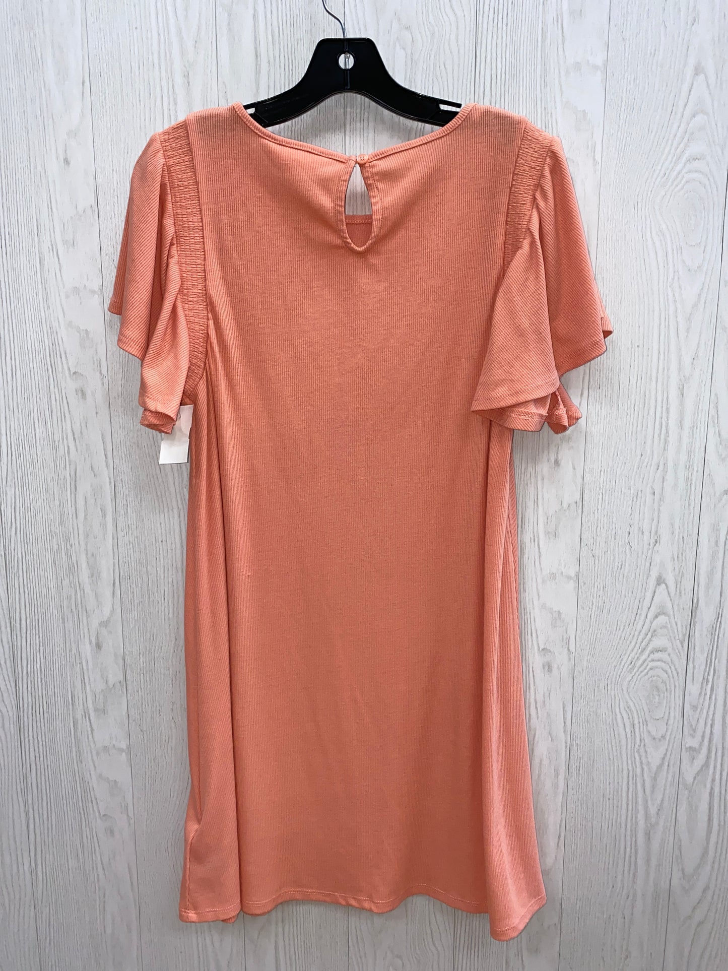 Peach Dress Casual Midi Lc Lauren Conrad, Size M