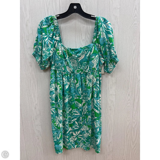 Dress Designer By Lilly Pulitzer In Blue & Grey, Size: 4