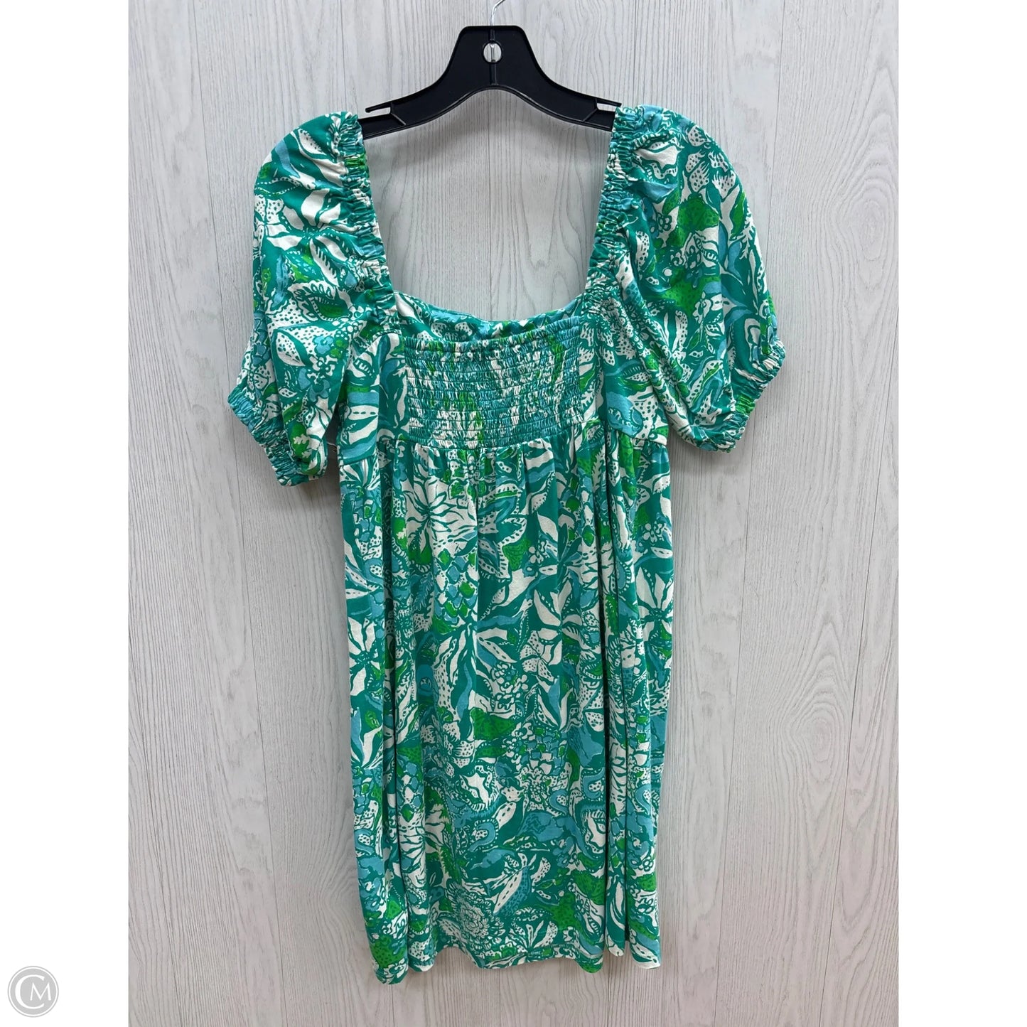 Dress Designer By Lilly Pulitzer In Blue & Grey, Size: 4