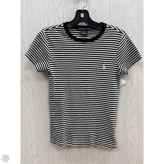 Top Short Sleeve By Ralph Lauren In Striped Pattern, Size: M
