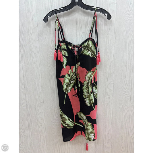 Swimwear Cover-up By Venus In Black & Pink, Size: S