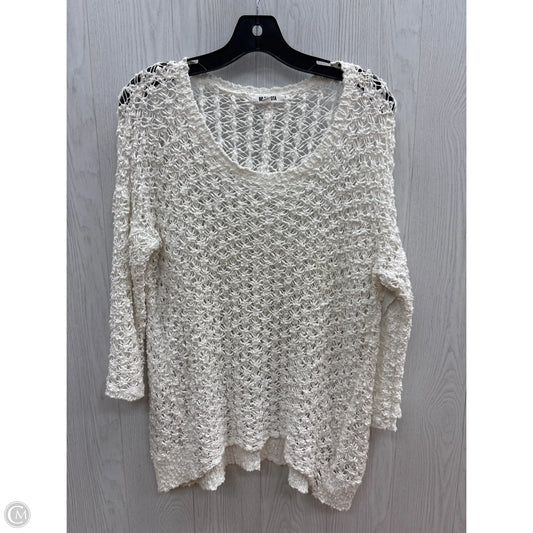 Sweater By Bb Dakota In White, Size: M