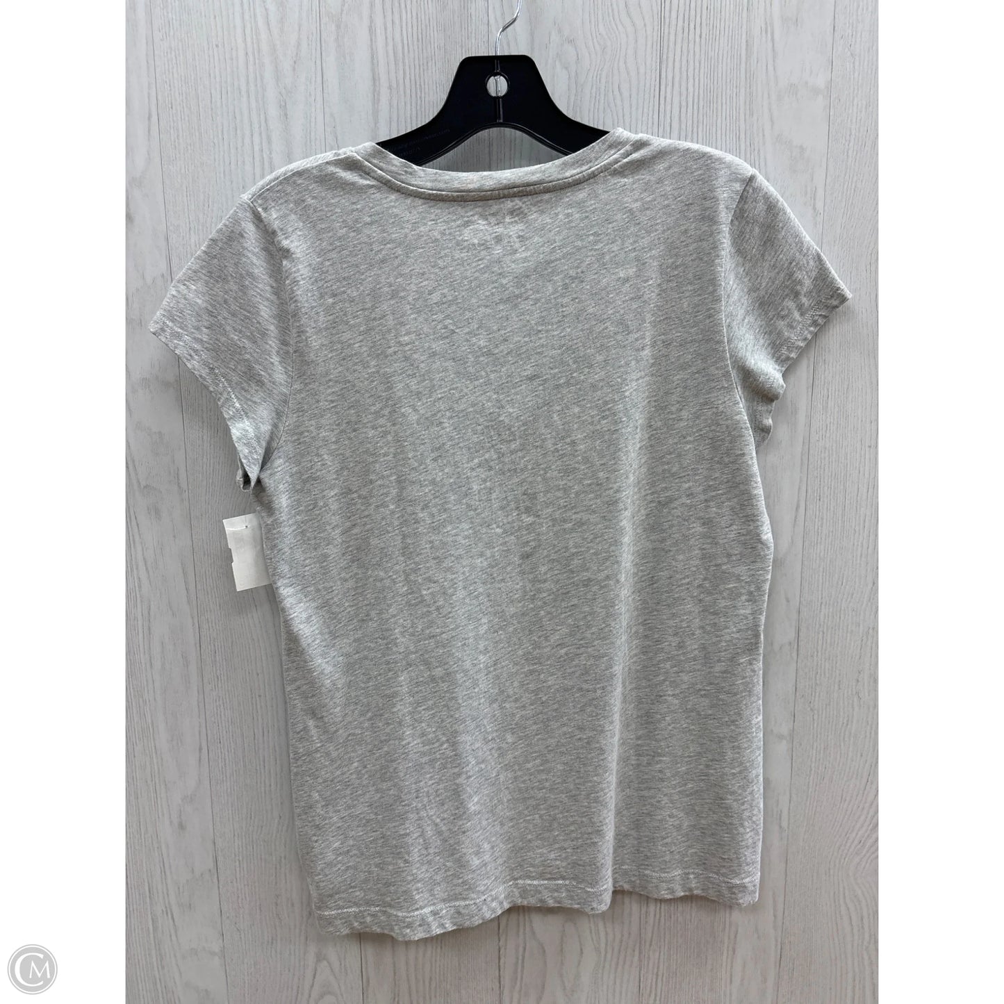 Top Short Sleeve Basic By Clothes Mentor In Grey, Size: M