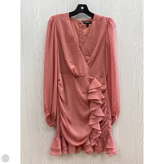 Dress Casual Short By Express In Mauve, Size: M