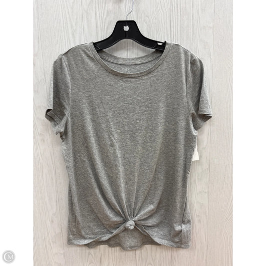 Top Short Sleeve Basic By Clothes Mentor In Grey, Size: M