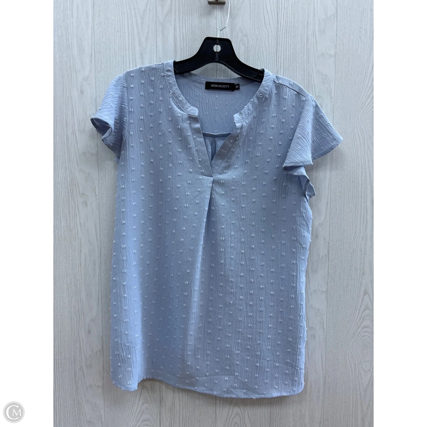 Top Short Sleeve By Clothes Mentor In Blue, Size: M