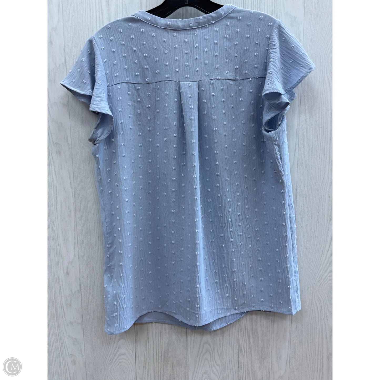 Top Short Sleeve By Clothes Mentor In Blue, Size: M
