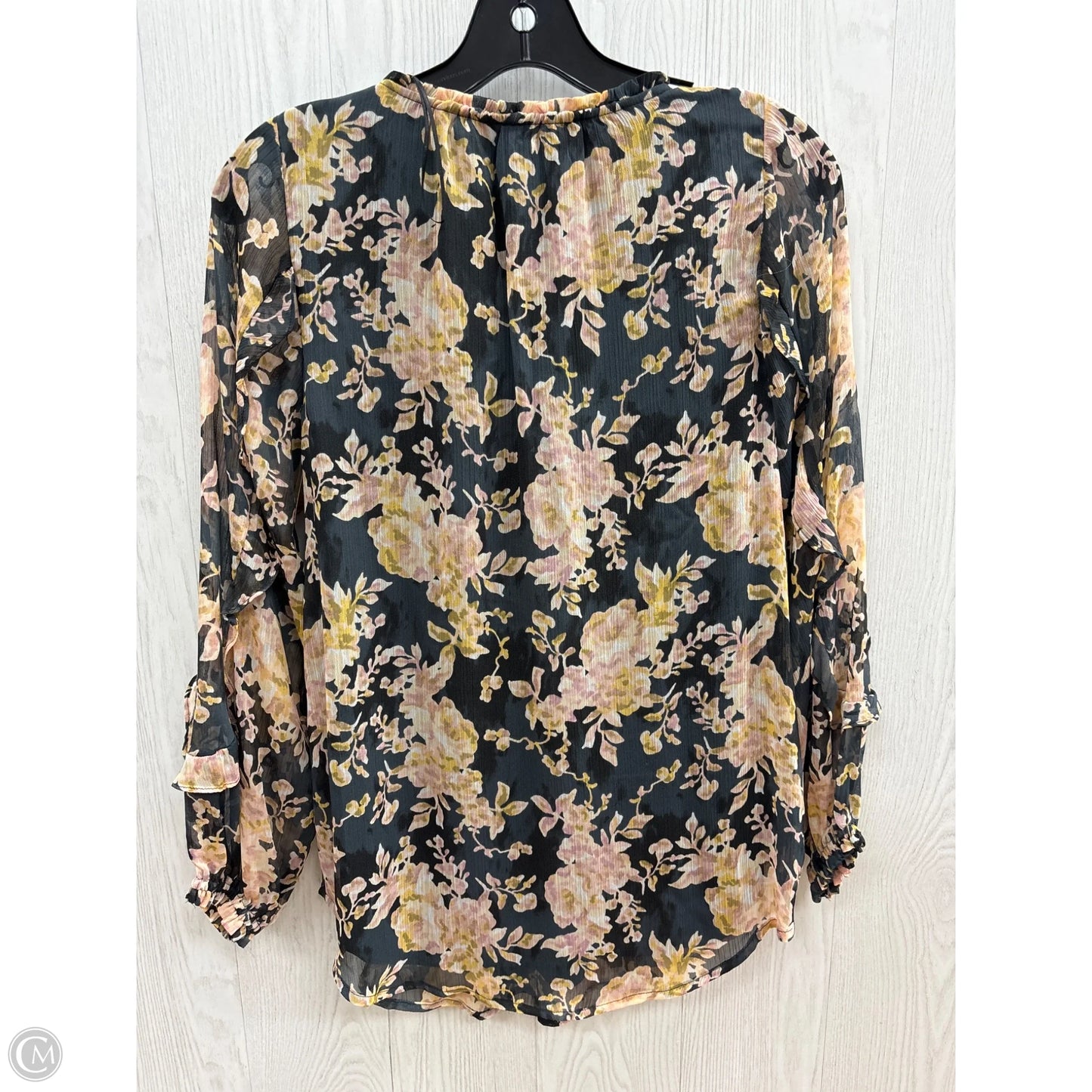 Top Long Sleeve By Lc Lauren Conrad In Blue & Pink, Size: Xs